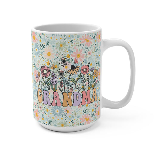Floral Grandma 15oz Mug