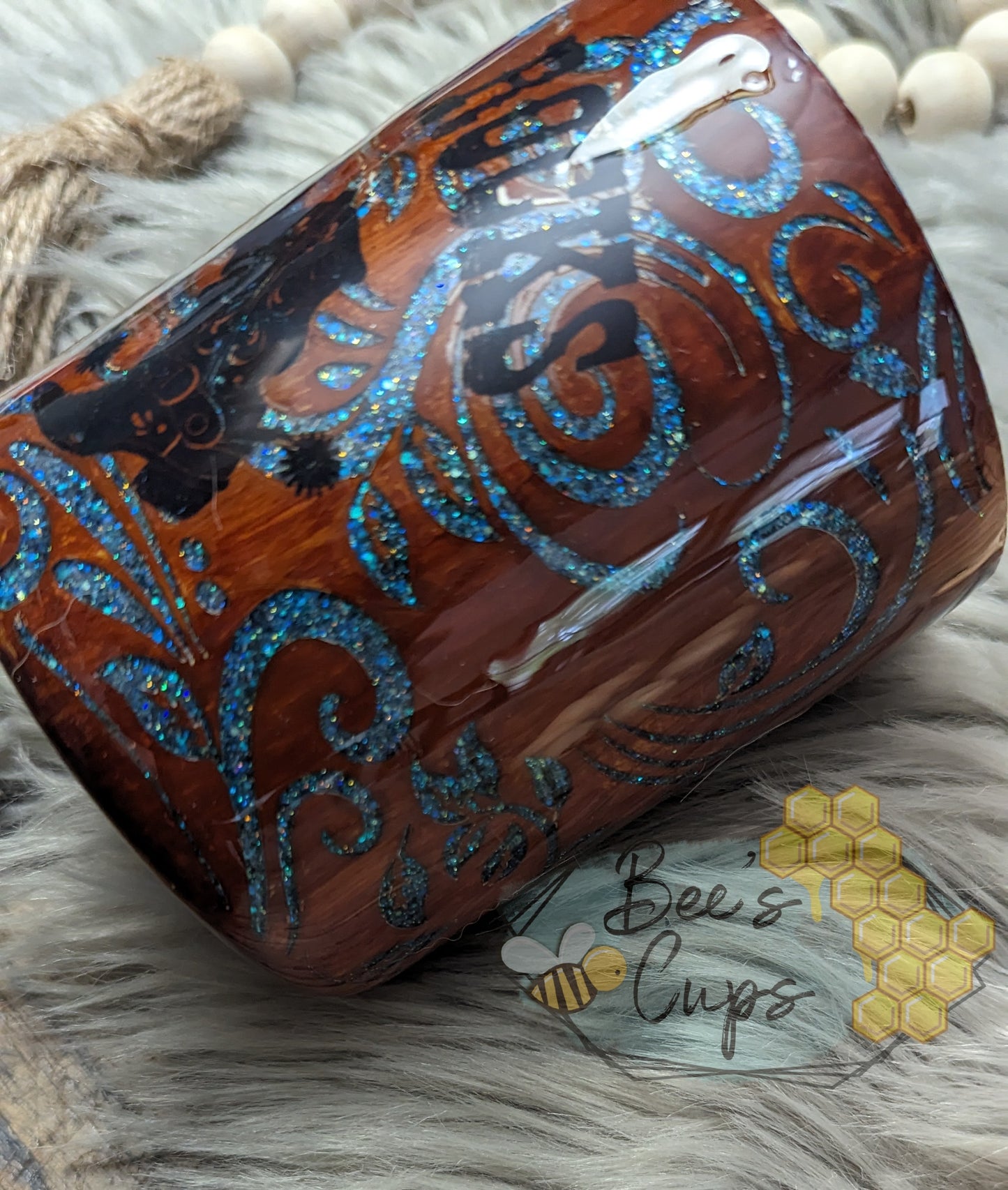 RTS Kick Rocks Tooled Leather 12oz Mug