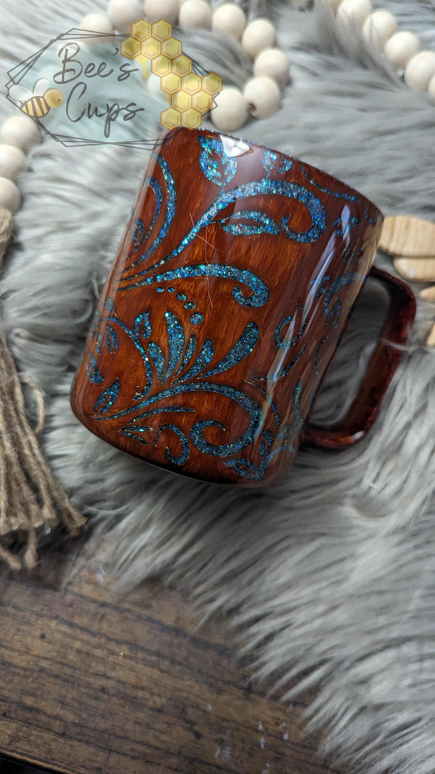 RTS Kick Rocks Tooled Leather 12oz Mug