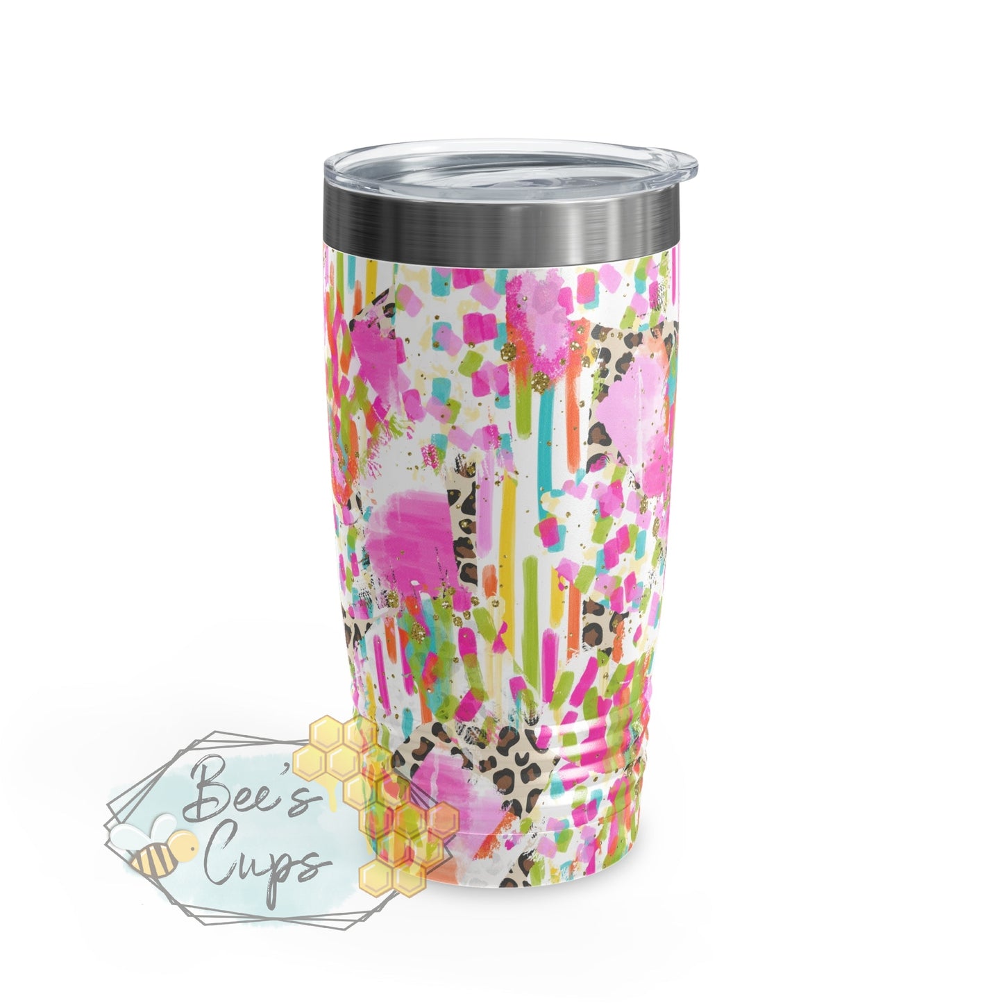 20oz Regular Leopard Brushstroke