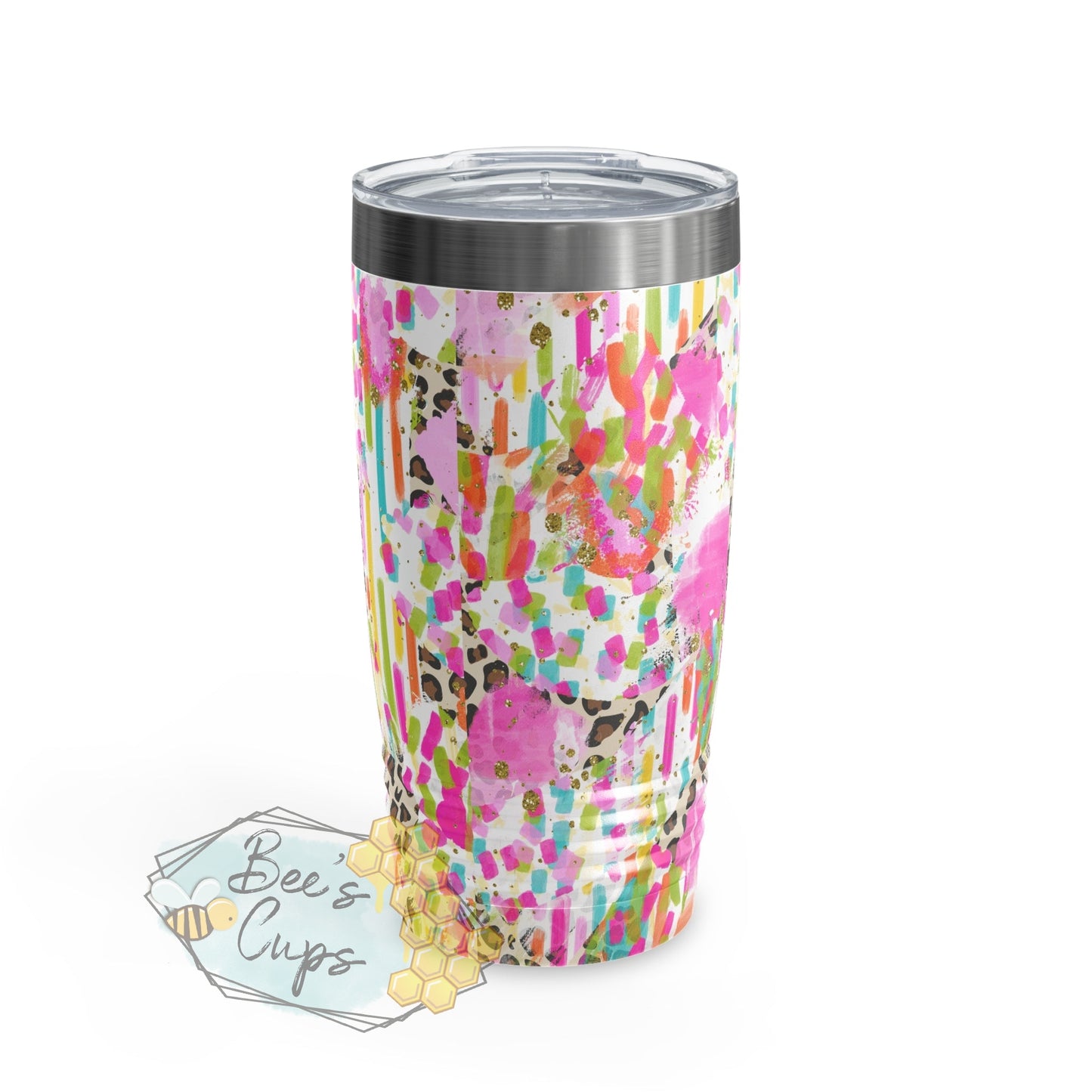 20oz Regular Leopard Brushstroke