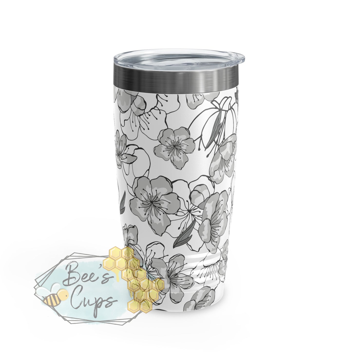 20oz Regular Monochrome Floral