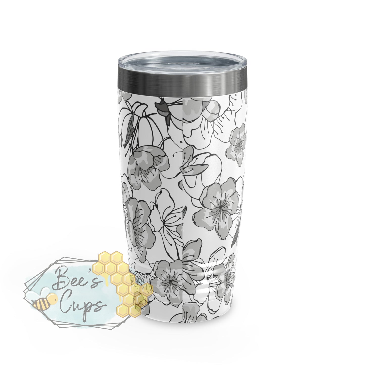 20oz Regular Monochrome Floral