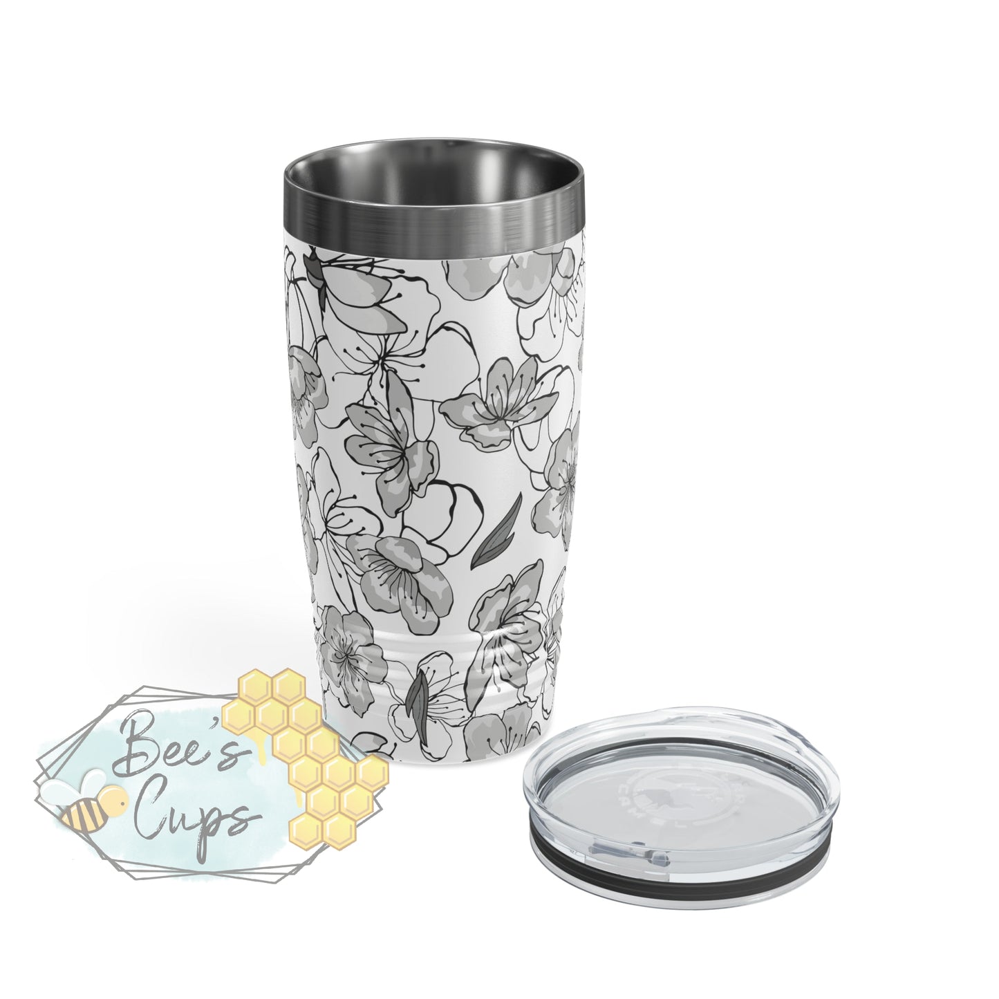 20oz Regular Monochrome Floral