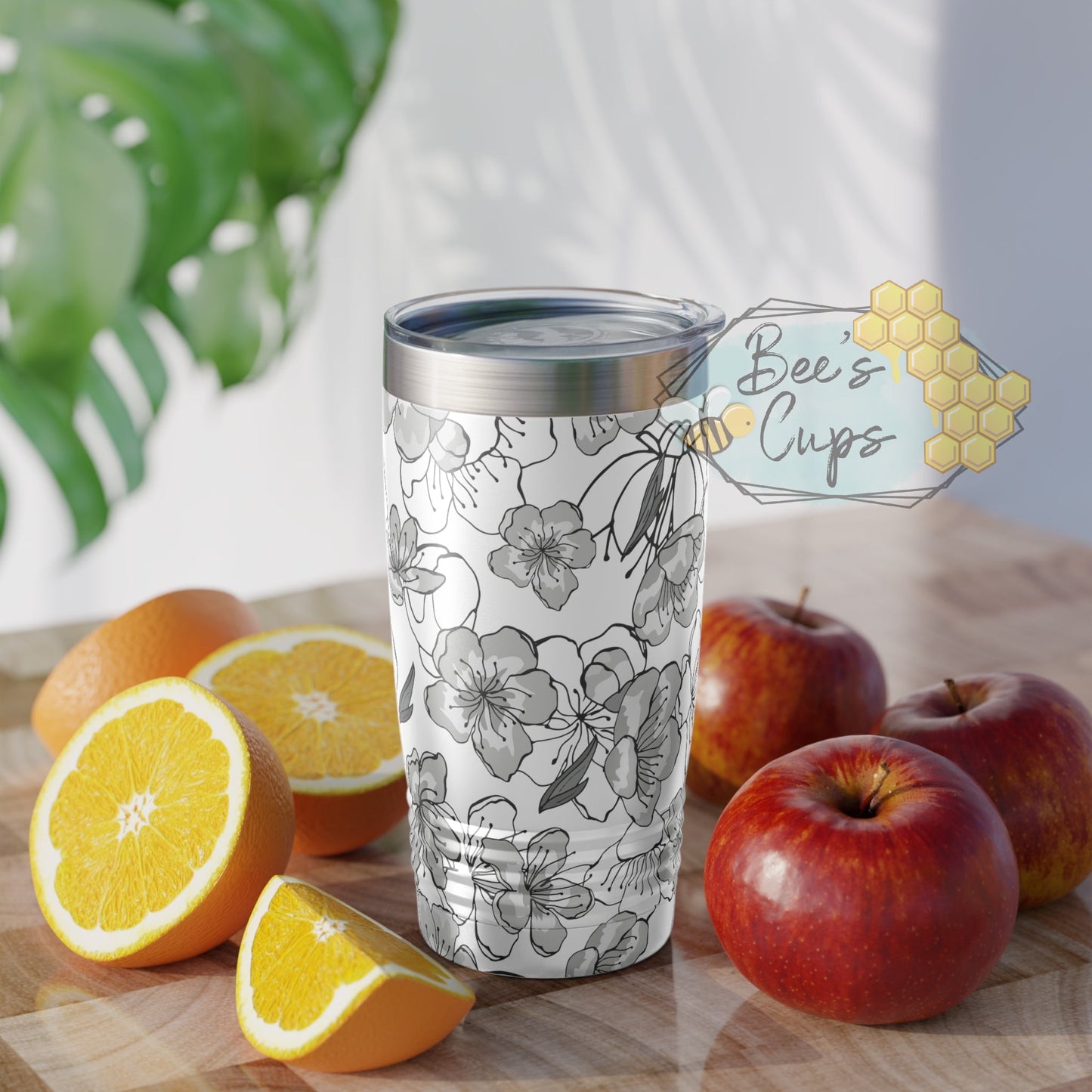 20oz Regular Monochrome Floral