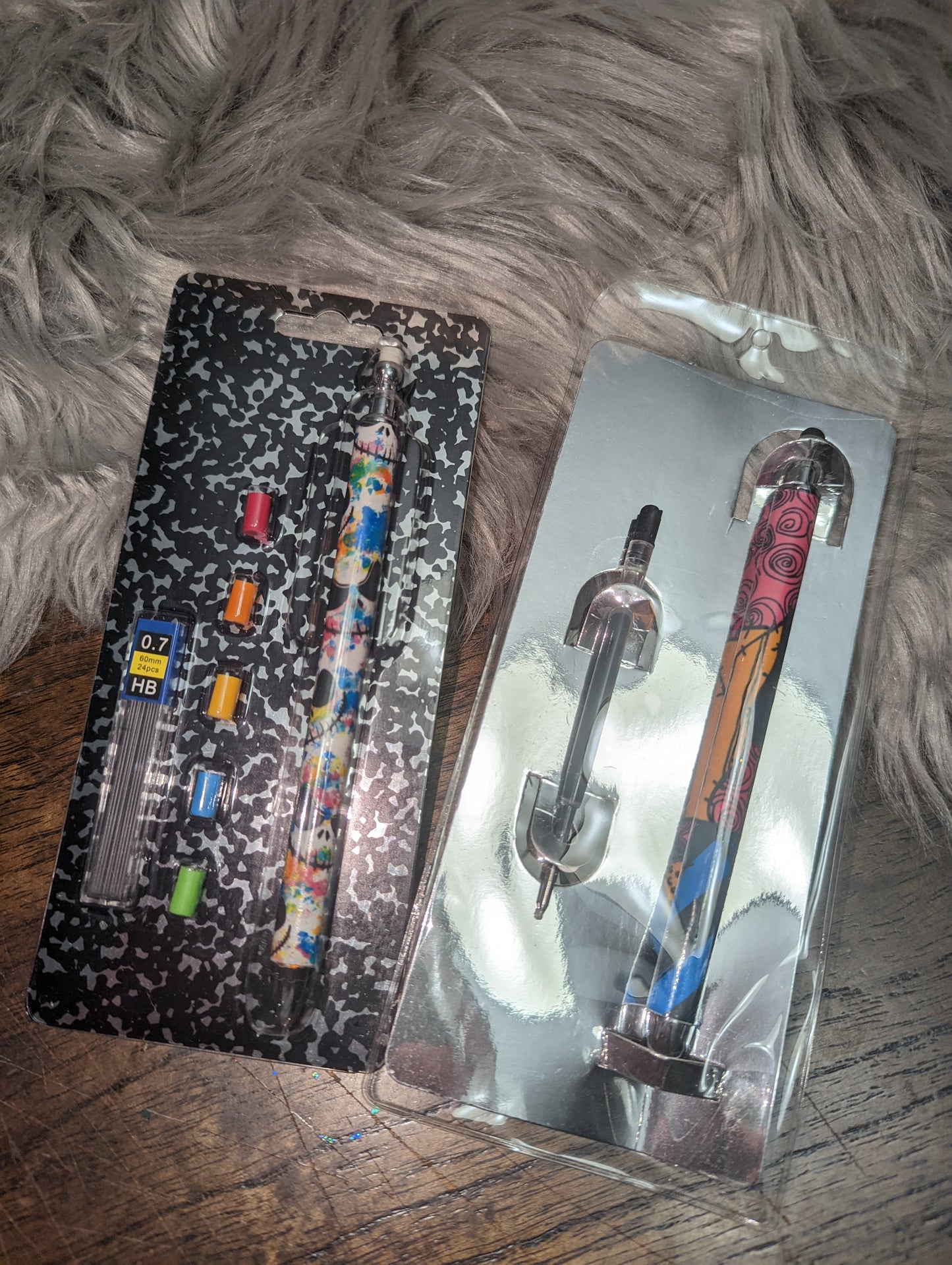 Two Color Glitter Ombre Customizable Pens and Mechanical Pencils