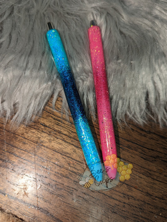 Glitter Burst Customizable Pen or Mechanical Pencils