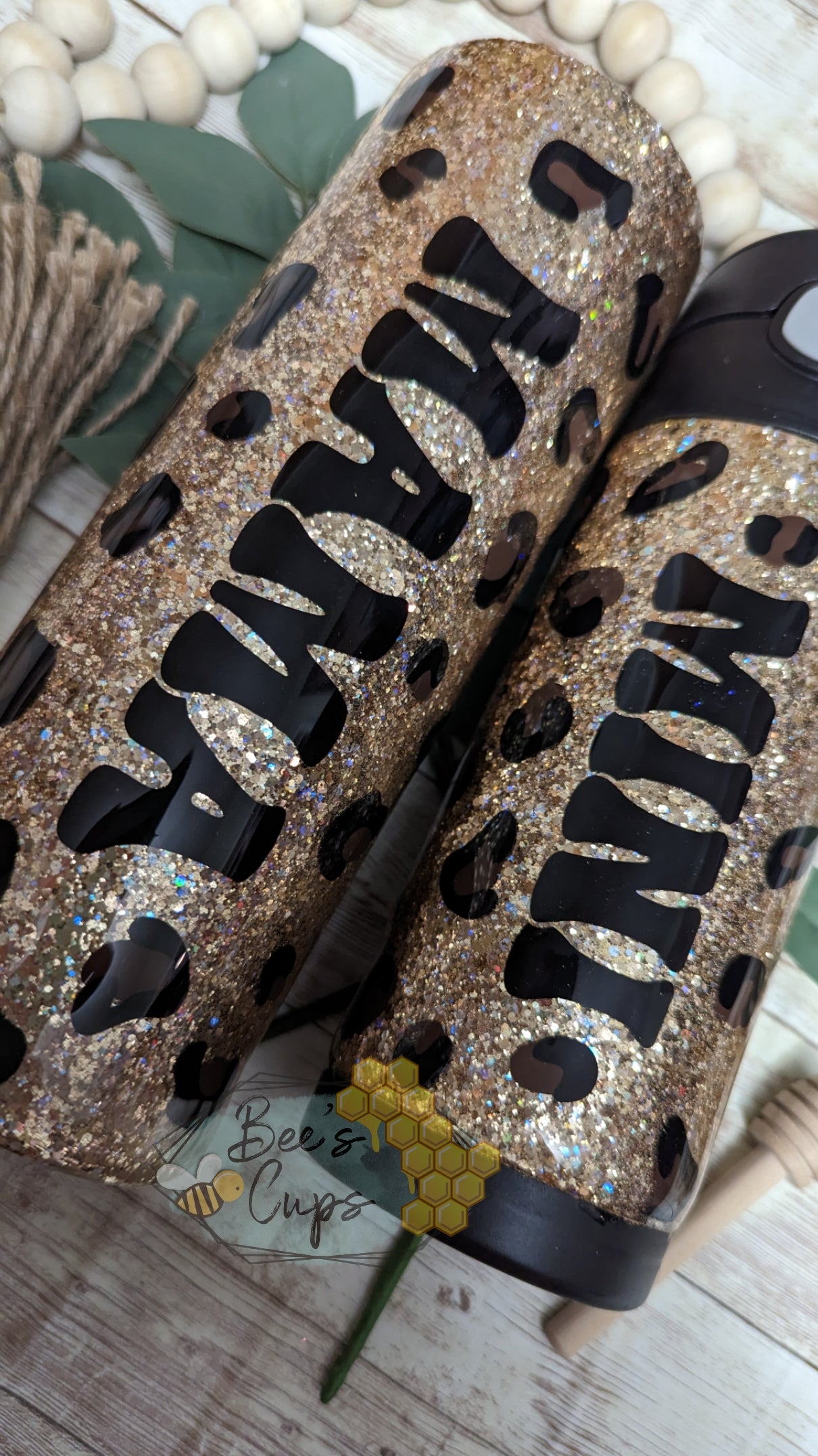 Mama & Mini Leopard Tumbler Set
