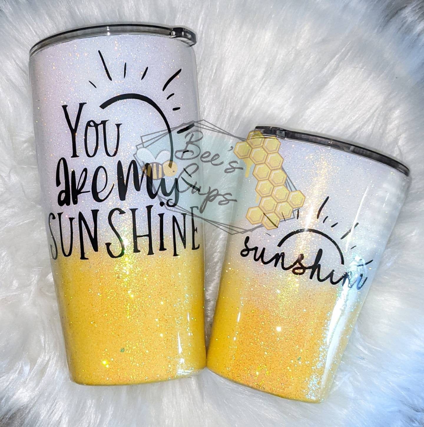 Mommy and Me Tumblers  You are my Sunshine Mother Daughter Cup