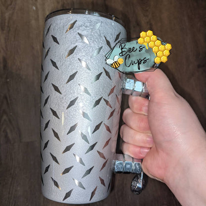 Diamond plated wrench tumbler