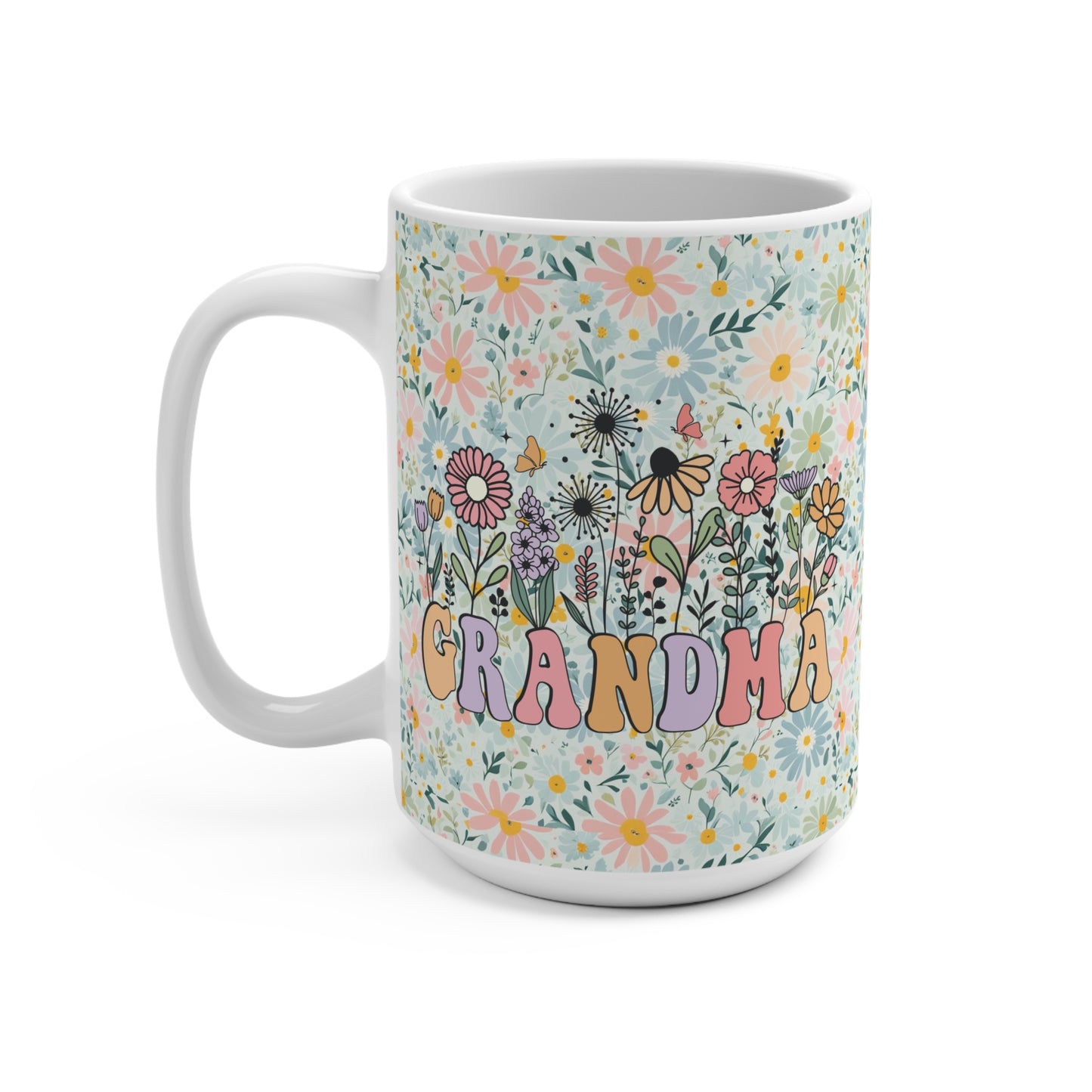 Floral Grandma 15oz Mug