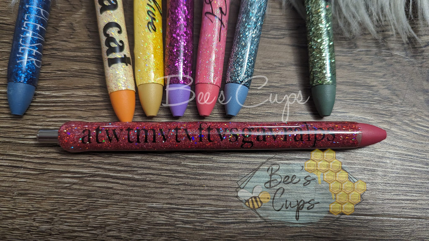 Swiftie Phrases Pen Set