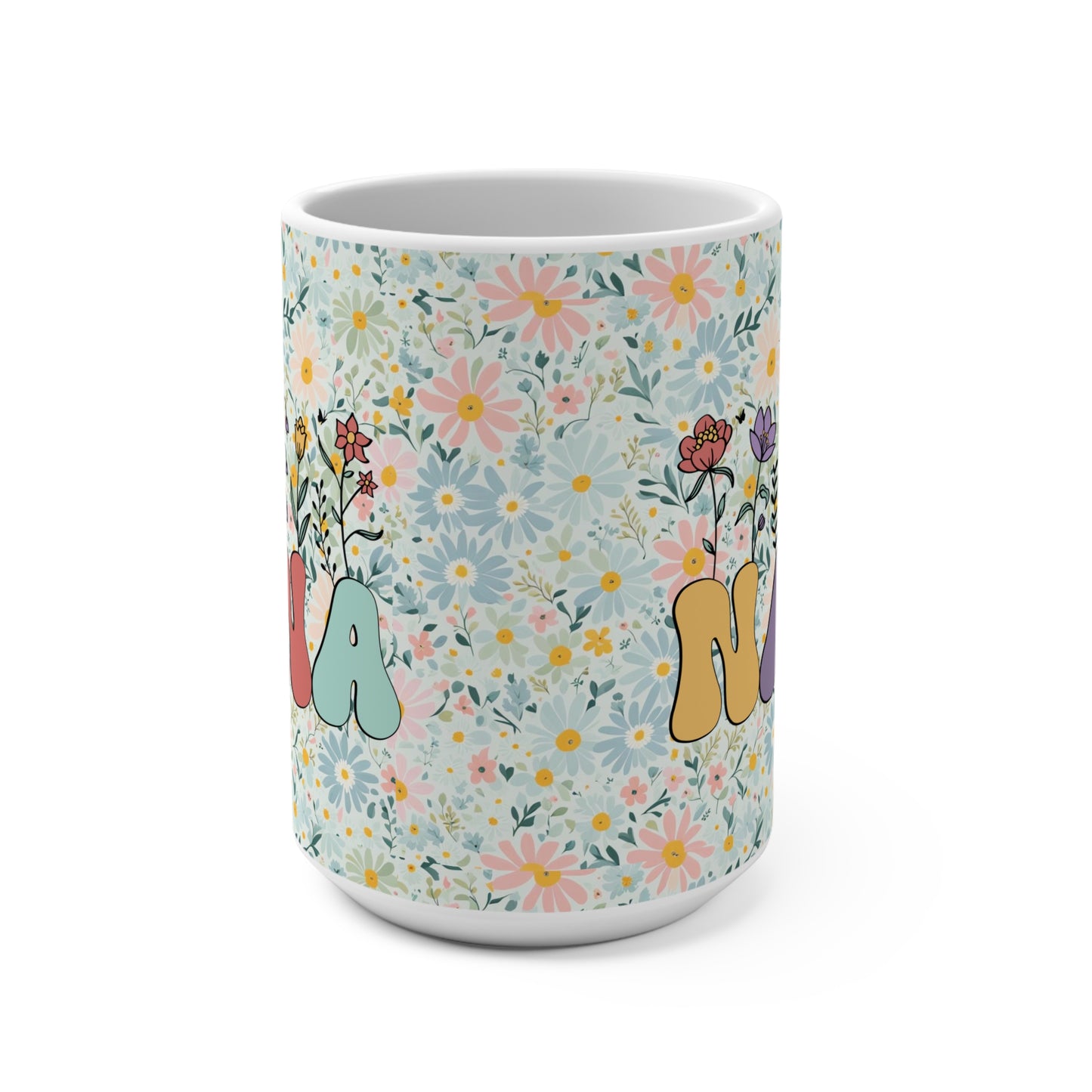 Floral Nana 15oz Mug