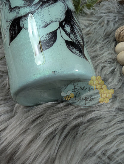 Mint Floral 20oz RTS FLAWED
