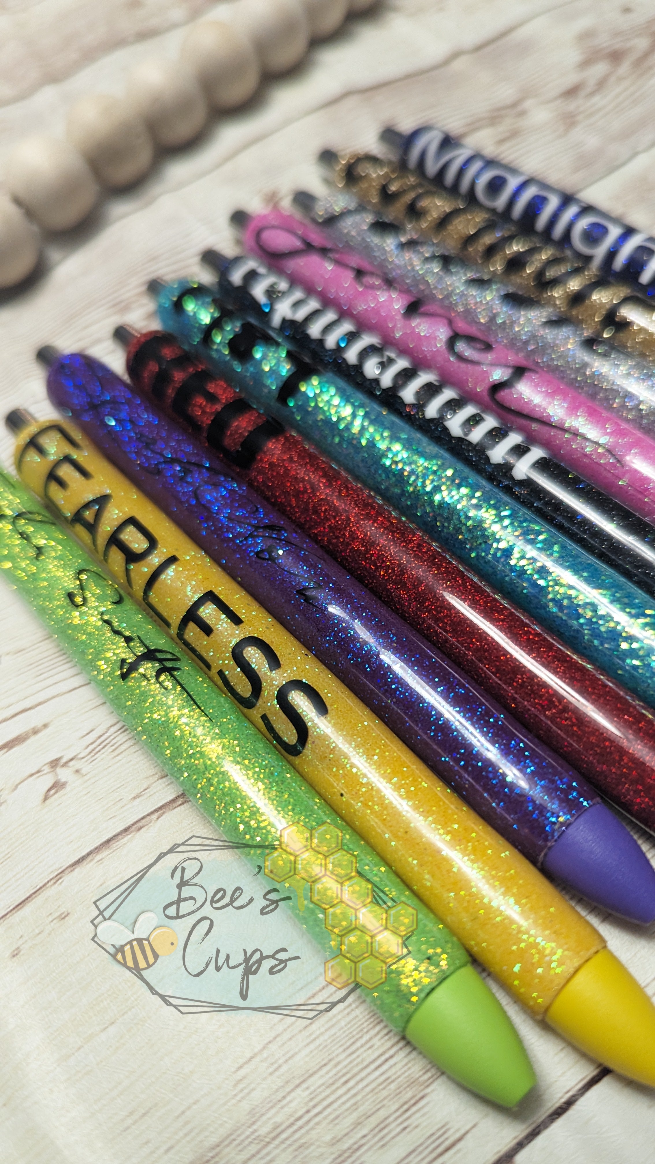 Adult day of the week glitter pens