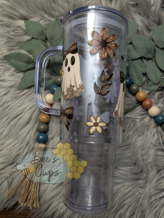 Vintage Lace Ghosts 40oz Acrylic